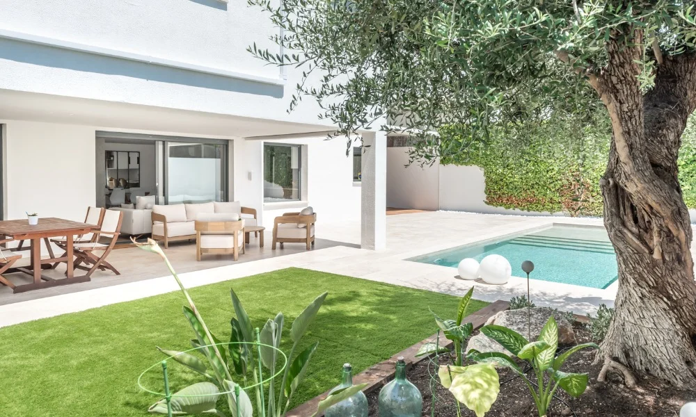 paisajismo jardines con piscina