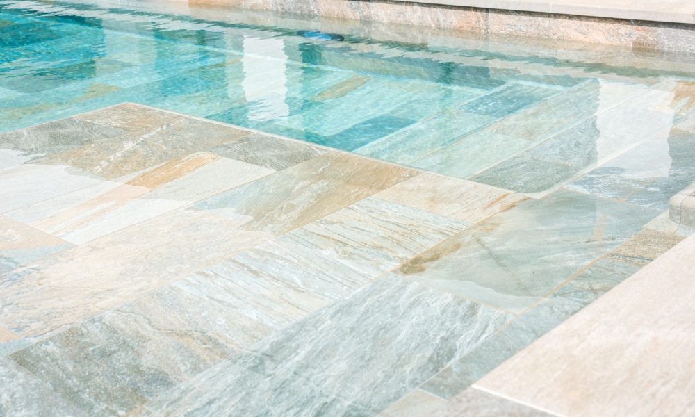 porcelánico piscina alta riqueza gráfica