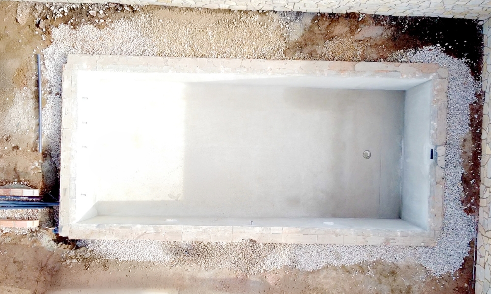 Hormigón proyectado para piscinas