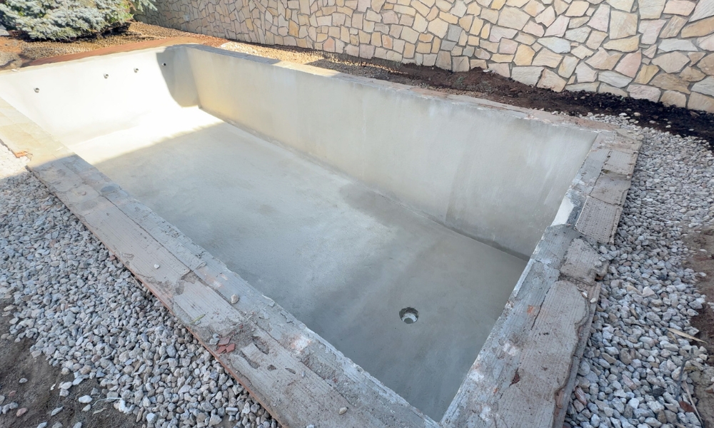 Hormigón proyectado para piscinas