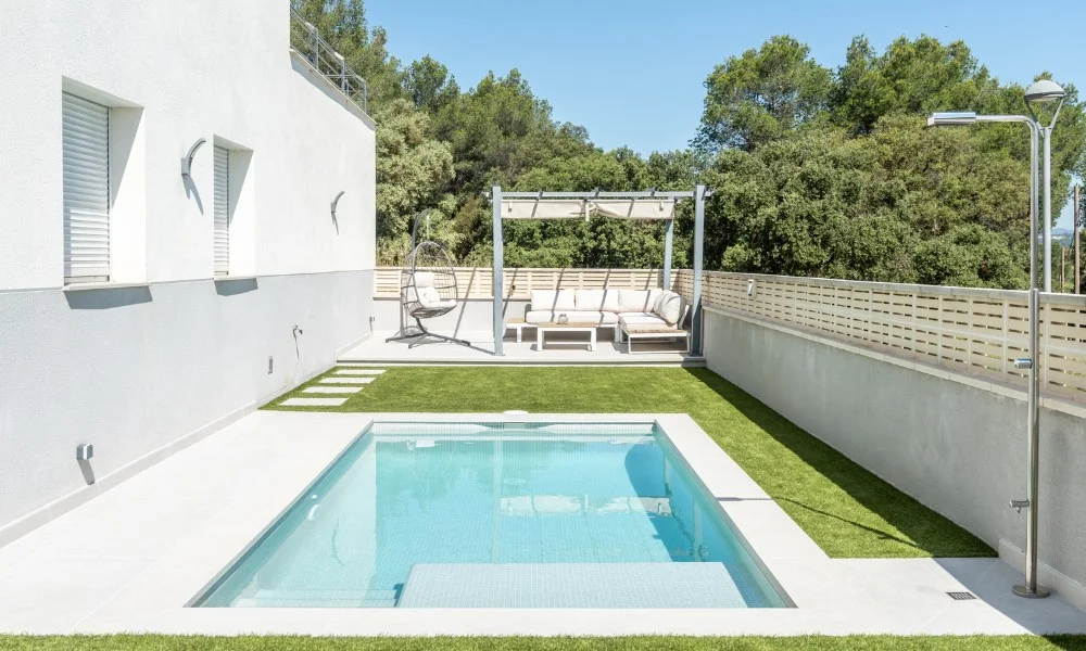 piscina pequeña construccion