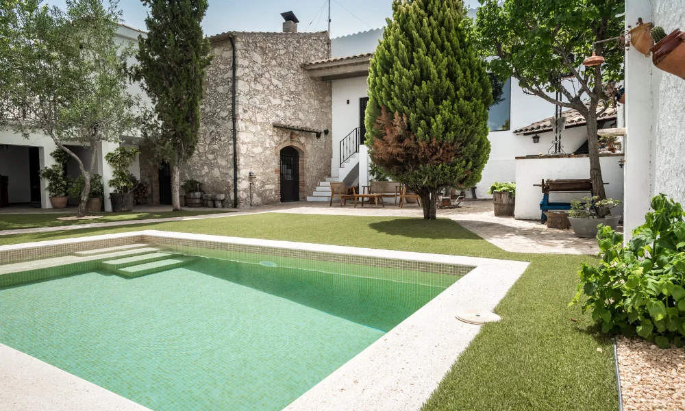 piscina casa rustica